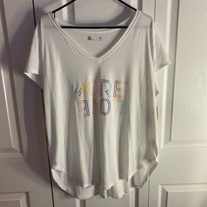 white Xersion t-shirt!